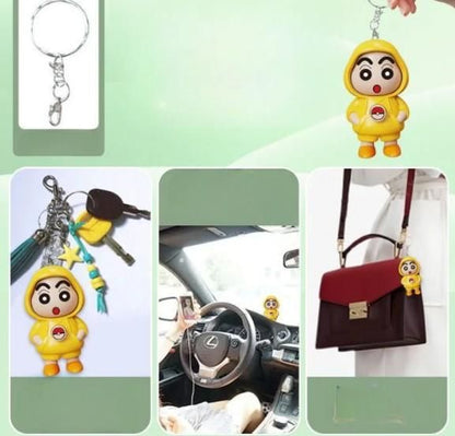 Shinchan Face Rotating Keychain