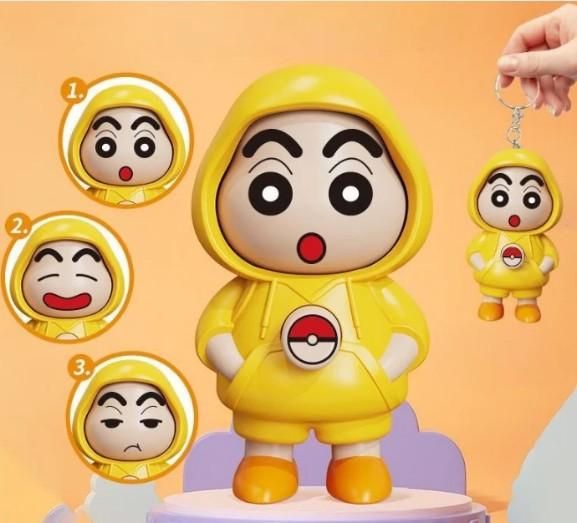 Shinchan Face Rotating Keychain
